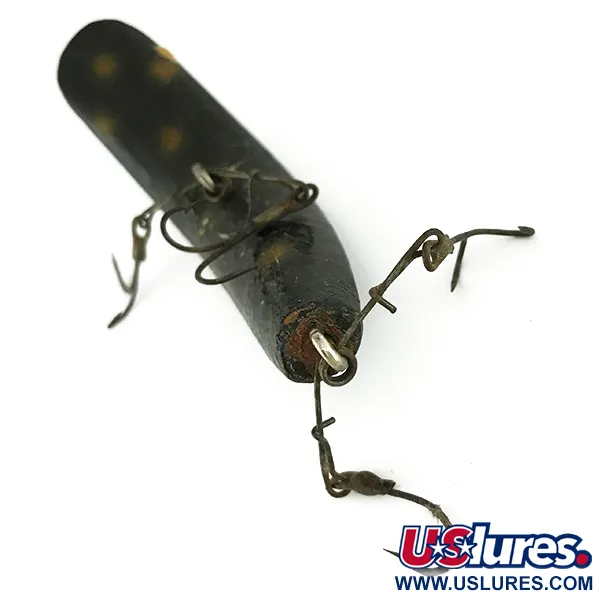 Helin FlatFish Holzköder, Schwarz-Gelb, 10g, Spreader-Bar, #7127