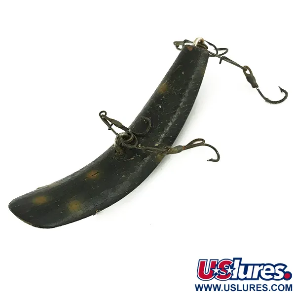 Helin FlatFish Holzköder, Schwarz-Gelb, 10g, Spreader-Bar, #7127