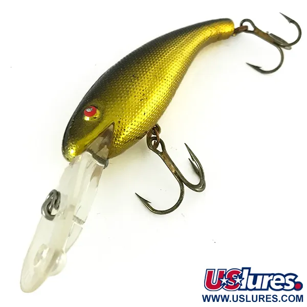 Cotton Cordell Wally Diver Tieflauf-Wobbler, Gold, 14g, Rassel, #7220