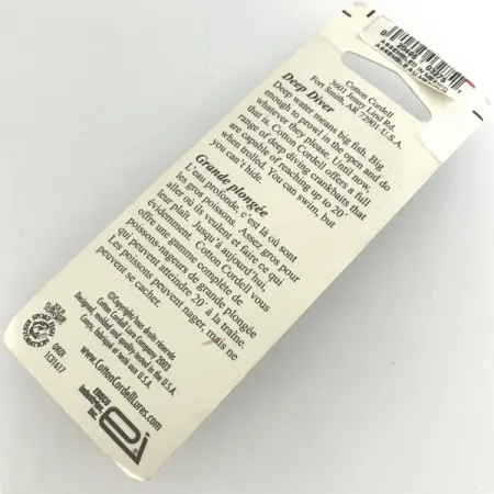 Cotton Cordell Grappler Shad Tiefläufer, Gold, 7g, Köder #7255