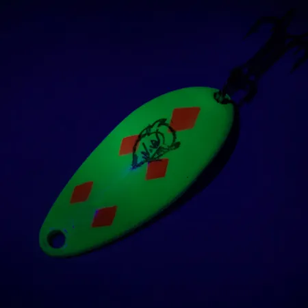 Dardevle Devle Dog 5200 UV Blinker, Five of Diamonds, 7g, UV, #7313