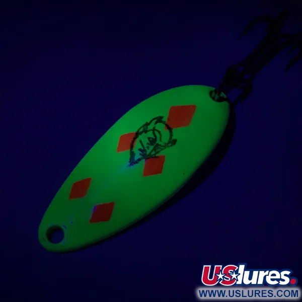 Dardevle Devle Dog 5200 UV Blinker, Five of Diamonds, 7g, UV, #7313