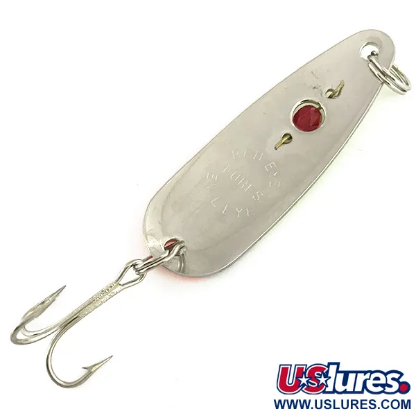 Red Eye Lures Red Eye Evil Eye Blinker, Gelb/Orange/Nickel, 14g, #7319