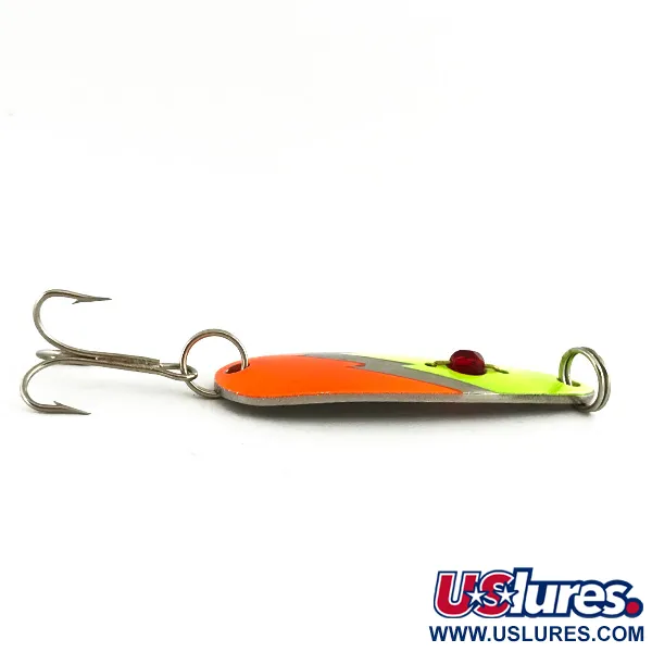 Red Eye Lures Red Eye Evil Eye Blinker, Gelb/Orange/Nickel, 14g, #7319
