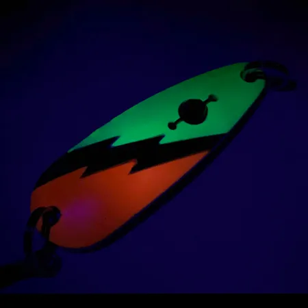 Red Eye Lures Red Eye Evil Eye Blinker, Gelb/Orange/Nickel, 14g, #7319