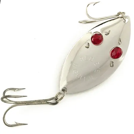 Eppinger Red Eye Wiggler Blinker, Nickel / Rot, 25g, Rubin-Augen, #7334