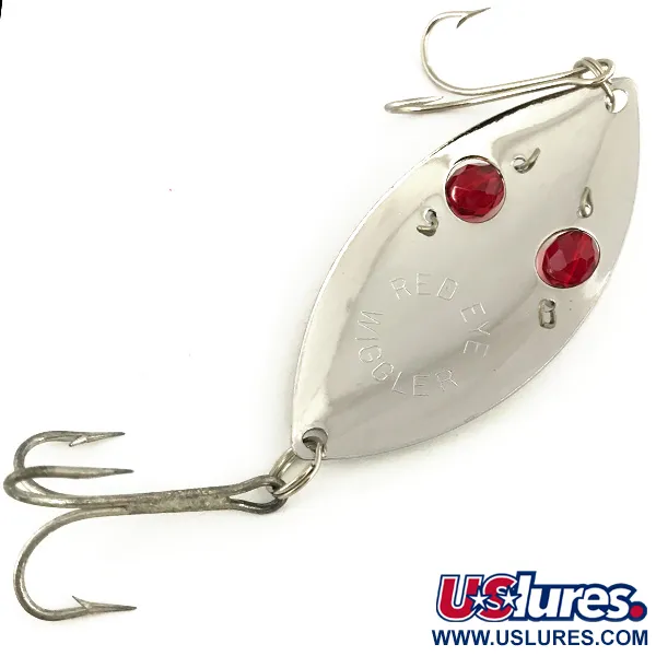Eppinger Red Eye Wiggler Blinker, Nickel / Rot, 25g, Rubin-Augen, #7334