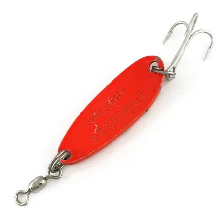 Luhr Jensen Krocodile UV Blinker, Fluorescent Orange / Black, 9g, #7341