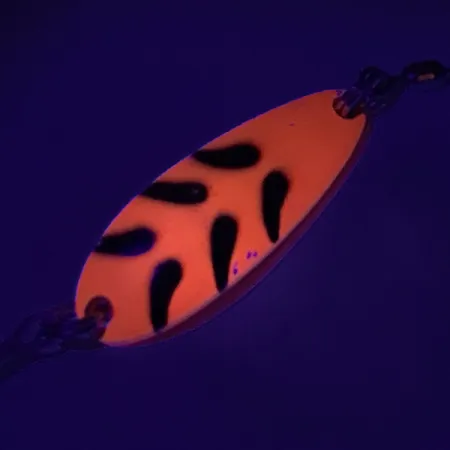 Luhr Jensen Krocodile UV Blinker, Fluorescent Orange / Black, 9g, #7341