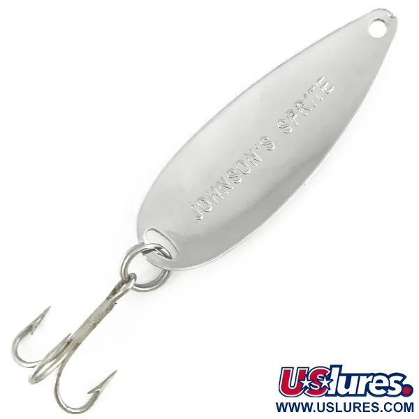 Johnson Sprite Blinker, Nickel / Rot, 10g, Vintage USA, #7361