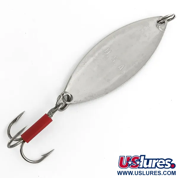 Mepps Spoon 2 Blinker, Nickel, 9g, Roter Schlauch, #7375