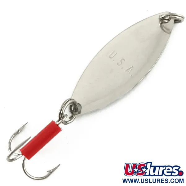 Mepps Spoon 1 Blinker, Rot/Nickel, 7g, Holografisches Muster, #7376