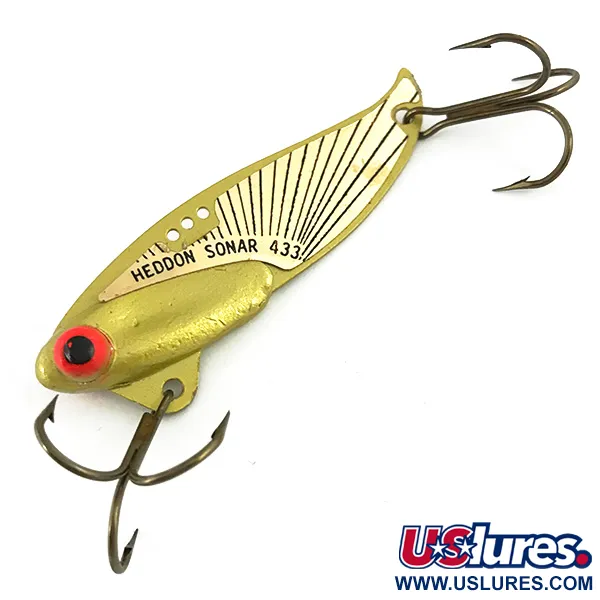 Heddon Sonar 433 Blade Lure, Gold, 14g, Multi-Hole-System, #7385