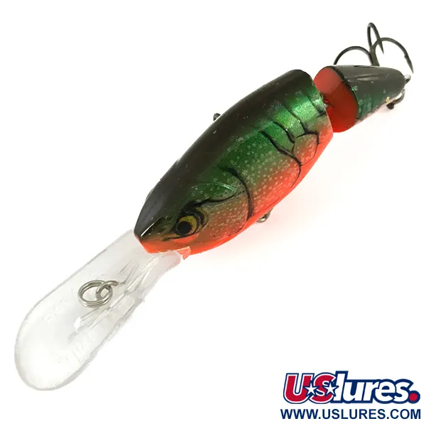 Rapala Jointed Shad Rap JSR07 Wobbler, Olivgrün/Orange, 12g, #7401