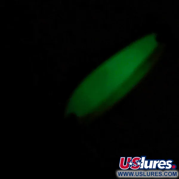 Luhr Jensen Krocodile Die #3 Glow Blinker, Weiß / Grün, 14g, #7410