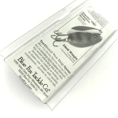 Blue Fox Strobe Tear Drop Spoon Blinker, Fire Tiger, 11g, VMC, #7423