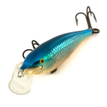 Rapala Shallow Shad Rap Wobbler, Blau/Gold, 5g, Balsaholz, #7439