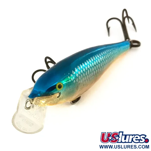 Rapala Shallow Shad Rap Wobbler, Blau/Gold, 5g, Balsaholz, #7439