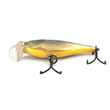 Rapala Shallow Shad Rap Wobbler, Blau/Gold, 5g, Balsaholz, #7439