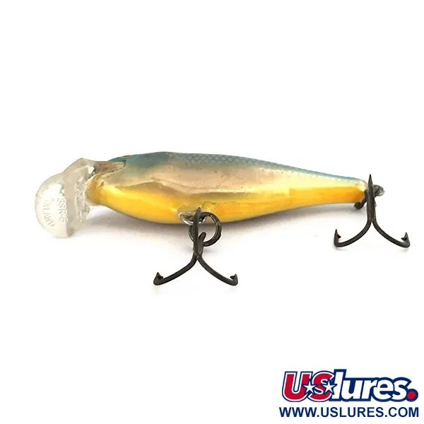 Rapala Shallow Shad Rap Wobbler, Blau/Gold, 5g, Balsaholz, #7439