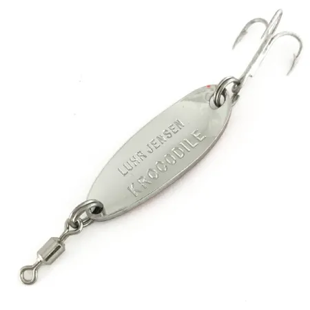 Luhr Jensen Krocodile UV Blinker, Nickel/Orange, 7g, UV-Stripe, #7447