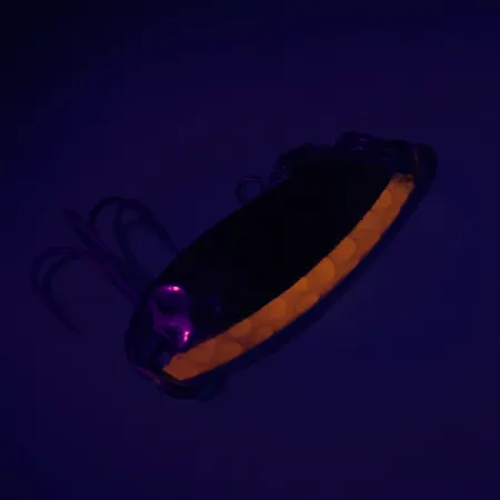 Luhr Jensen Krocodile UV Blinker, Nickel/Orange, 7g, UV-Stripe, #7447