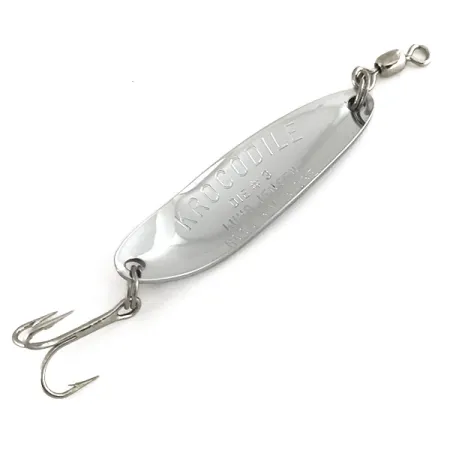 Luhr Jensen Krocodile Die #3 UV Blinker, Nickel/Orange, 10g, #7448