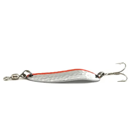 Luhr Jensen Krocodile Die #3 UV Blinker, Nickel/Orange, 10g, #7448