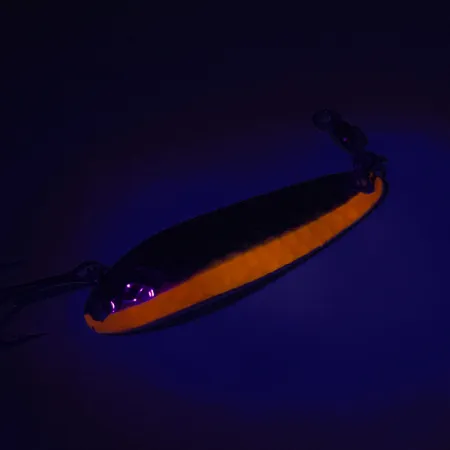 Luhr Jensen Krocodile Die #3 UV Blinker, Nickel/Orange, 10g, #7448