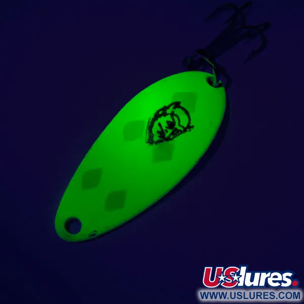 Eppinger Dardevle Devle Dog 5200 UV Blinker, Gelb/Grün, 7g, UV, #7452