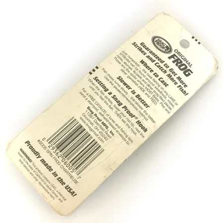 Snag Proof Original Frog Oberflächenköder, Chartreuse, 14g, #7458