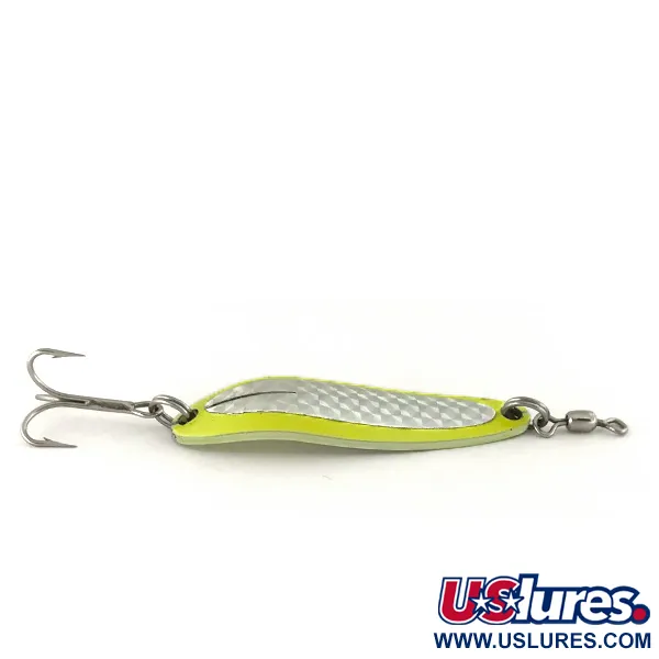 Luhr Jensen Krocodile Die #3 UV Blinker, Chartreuse, 10g, UV, #7468