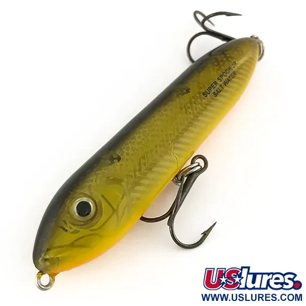 Heddon Excalibur Super Spook Saltwater, Oliv, 14g, Topwater, #7475