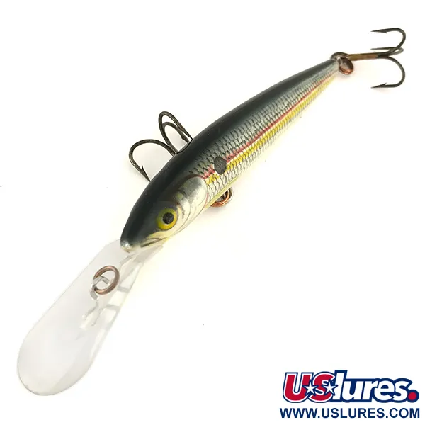 Rapala Down Deep Husky Jerk 10 Tiefläufer, Silber-Gold, 11g, #7476
