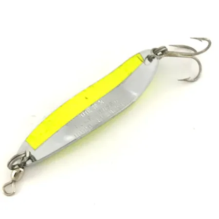 Luhr Jensen Krocodile Die #3 Blinker, Nickel/Chartreuse, 10g, UV, #7483