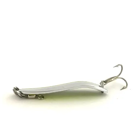 Luhr Jensen Krocodile Die #3 Blinker, Nickel/Chartreuse, 10g, UV, #7483