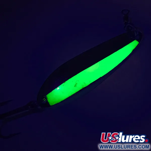 Luhr Jensen Krocodile Die #3 Blinker, Nickel/Chartreuse, 10g, UV, #7483