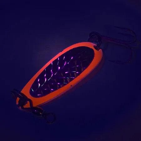 Luhr Jensen Krocodile UV Blinker, Rot / Schwarz, 9g, UV-aktiv, #7485