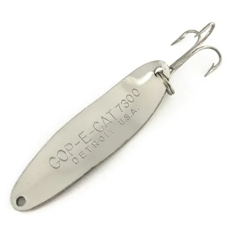 Dardevle Cop-E-Cat 7300 Blinker, Nickel/Grün, 10g, Wackel-Aktion, #7487