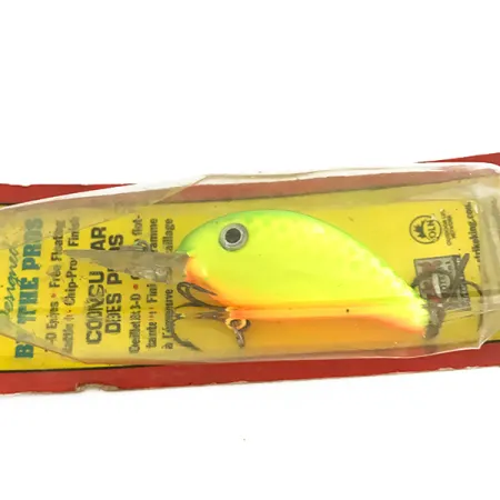 Strike King Pro Model 3XD Crankbait, Chartreuse, 12g, Rasseln, #7501