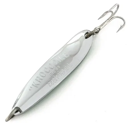 Luhr Jensen Krocodile Die #4 Blinker, Nickel / Grün, 19g, #7517