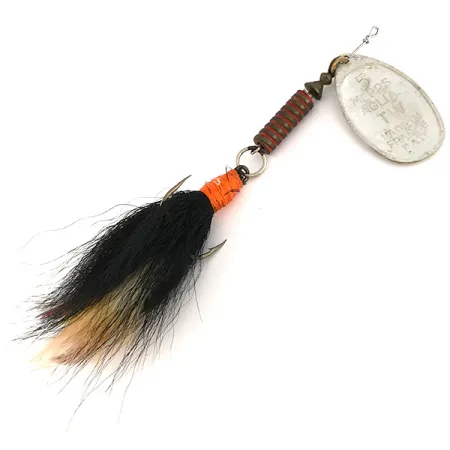 Mepps Aglia 5 dressed Spinner, Silber, 14g, Federdrilling, #7521