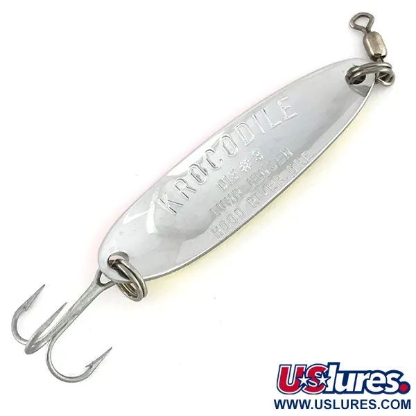 Luhr Jensen Krocodile Die #3 UV Blinker, Gelb/Rot, 14g, UV-aktiv, #7523