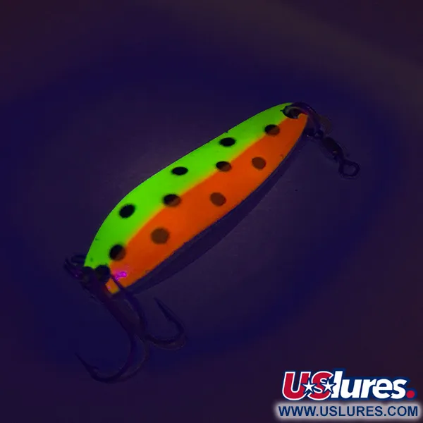 Luhr Jensen Krocodile Die #3 UV Blinker, Gelb/Rot, 14g, UV-aktiv, #7523