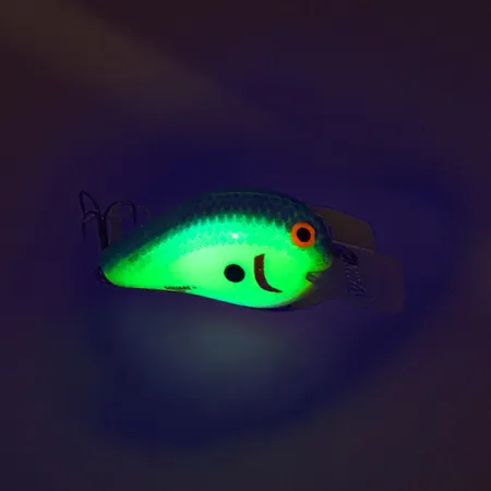 Bomber SQUARE A Crankbait, OB, 6g, Glow-Effekt, #7527