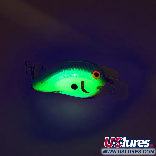 Bomber SQUARE A Crankbait, OB, 6g, Glow-Effekt, #7527