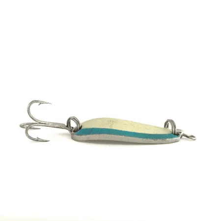 Luhr Jensen Krocodile Blinker, White/Blue/Nickel, 9g, Sinking, #7543