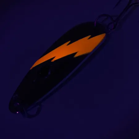 Red Eye Evil Eye UV Blinker, Nickel/Orange/Red Eye, 14g, UV, #7556