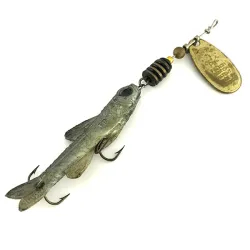 Vintage Mepps 1 Comet Mino (mit Gummifisch) 1970er Jahre