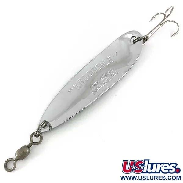 Luhr Jensen Krocodile Die #5 Blinker, Nickel, 23g, Weitwurf, #7579